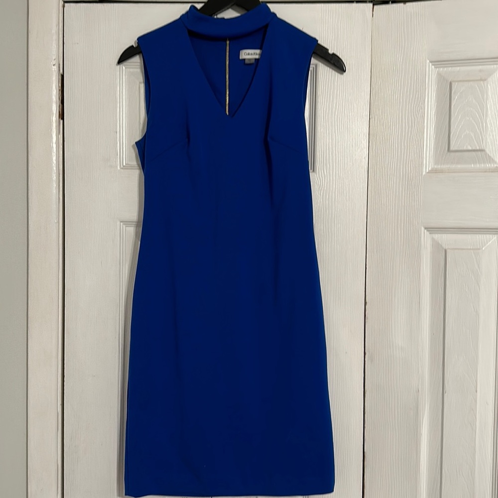 Calvin Klein royal blue dress